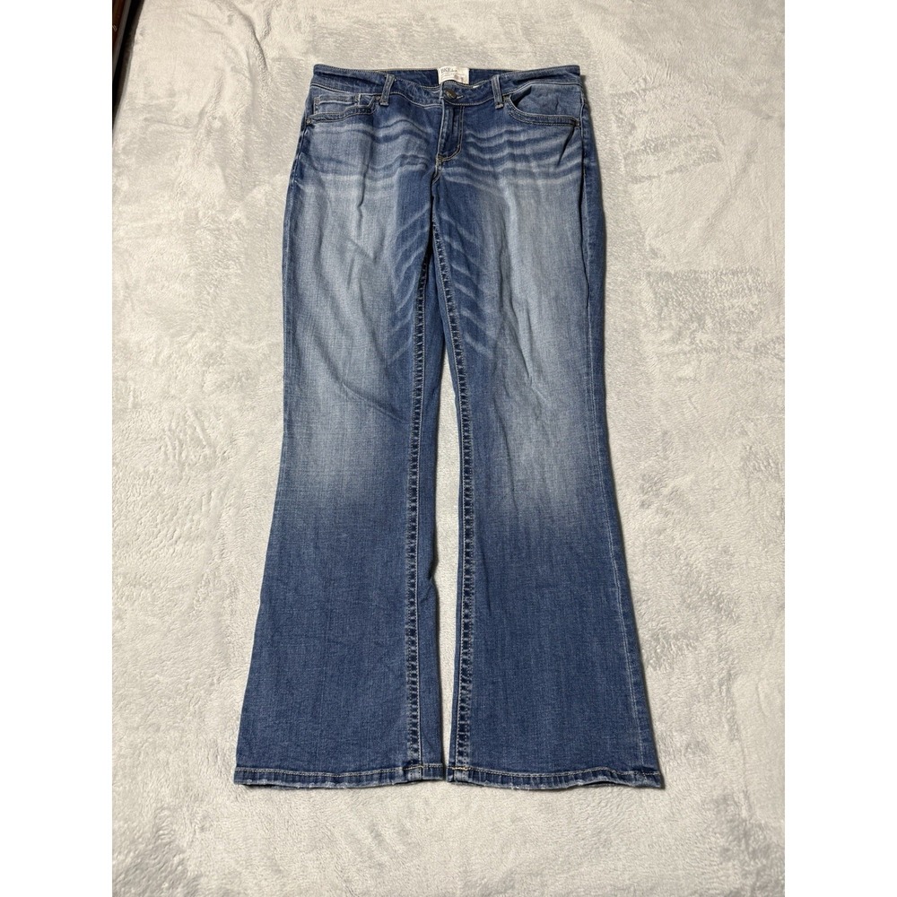 BKE Gabby Jeans Womens 32x29.5 Blue Bootcut Stretch Denim